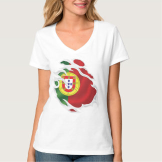 Repad portugisisk flagga t shirt
