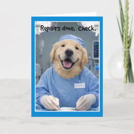 Repairs Done Get Well Card  SG-1 Kort