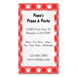 Reparant för röd Anpassningsbar och Magnetiskt kor Visitkortmagnet