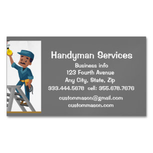 Reparation av anpassningsbar Handyman Services Magnetiska Visitkort