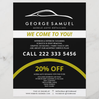 Reparation av anpassningsbarnas bil och modern aut reklamblad