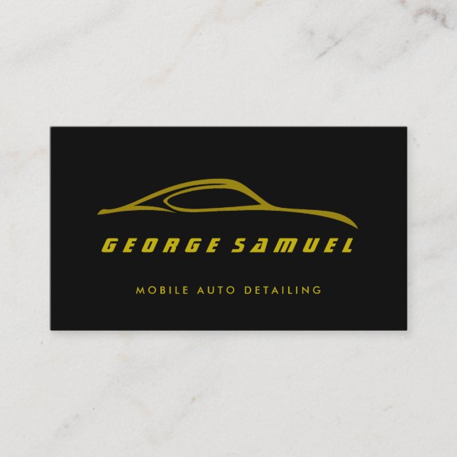 Reparation av anpassningsbarnas bil och modern aut visitkort (Framsida)