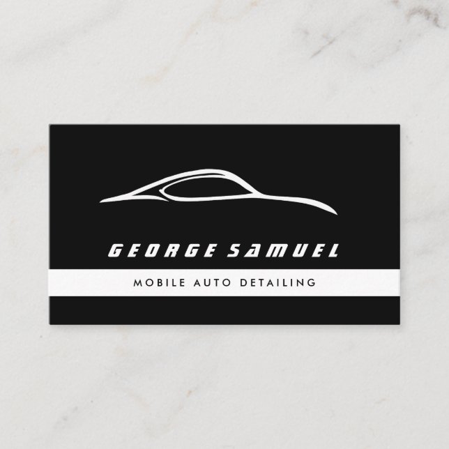 Reparation av anpassningsbarnas bil och modern aut visitkort (Framsida)