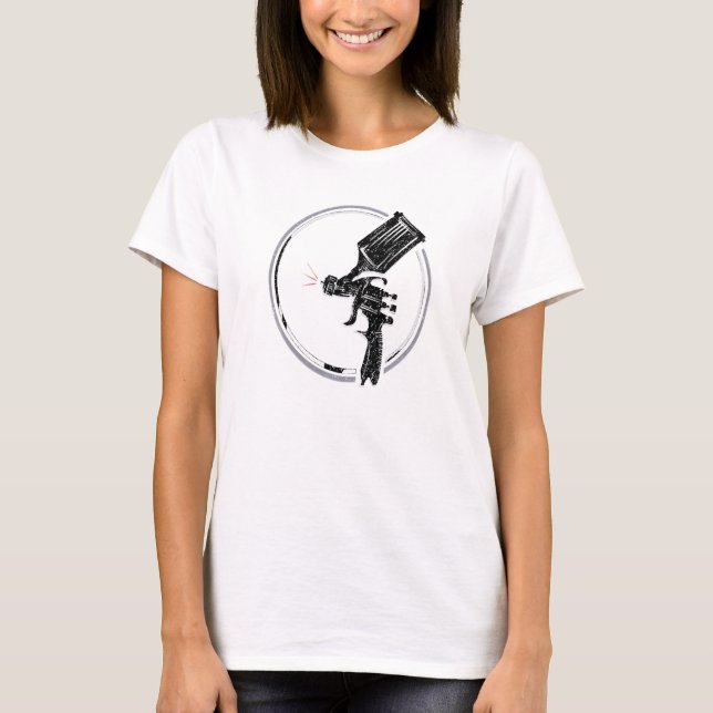 Reparation av automatisk brödtext för färgsspray G T Shirt (Framsida)