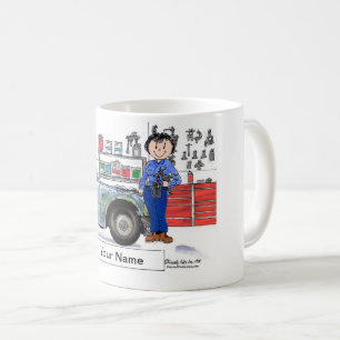 Reparation av automatisk kropp, kvinnlig kaffemugg
