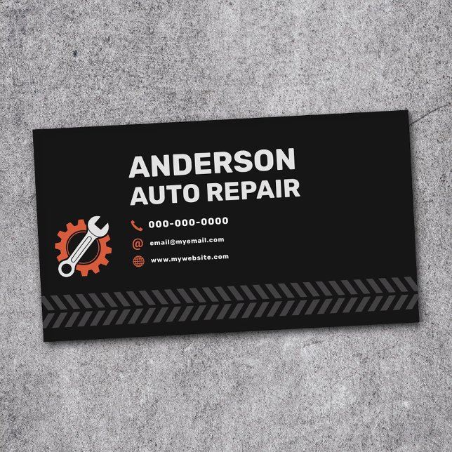 Reparation av bilar visitkort (Auto Repair Business Card)
