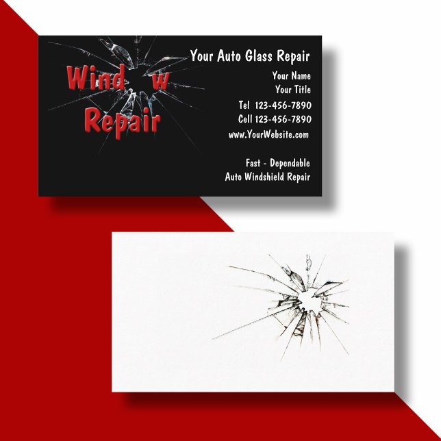 Reparation av bilglas visitkort (Skapare uppladdad)
