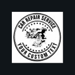 Reparation av bilverkstäder, ägare av Vintage bil  Stämpel<br><div class="desc">Kundservice Reparation Garage Owner Vintage bil - eget namn för Vintage bil med snyggt kurvtext som du kan anpassa med ditt företags namn eller någon annan anpassningsbar. Perfekt för reparation,  service eller bilförsäljning</div>