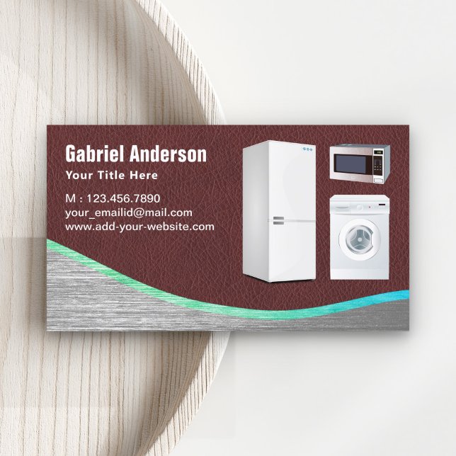 Reparation av brunläder i hemmet visitkort (Skapare uppladdad)