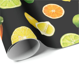 Reparation av citrusfrukter i Mönster Presentpapper