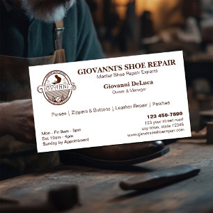 Reparation av cobbler Shoe Visitkort