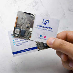 Reparation av datorer Motherboard Barcode Visitkort