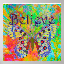 Reparation av färgade fjärilspapper poster