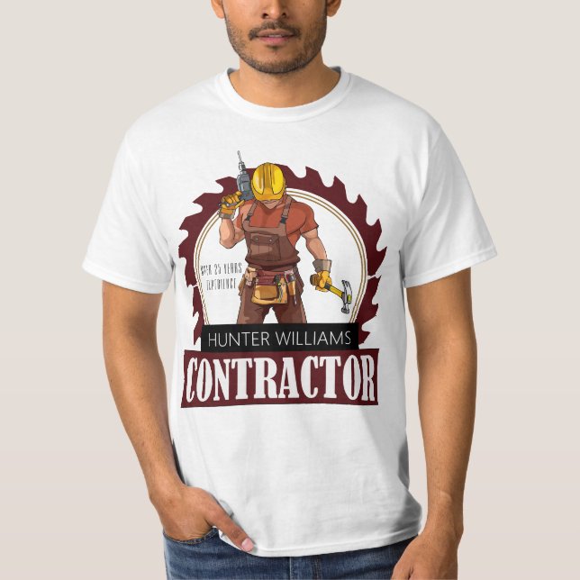 Reparation av Handyman för Rustic professionell-ko T Shirt (Framsida)