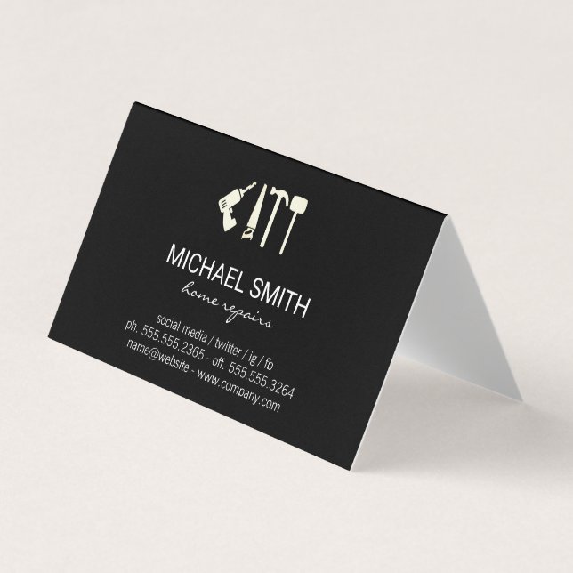 Reparation av hemtjänster | Maskinvara Verktyg | H Visitkort (Framsida)