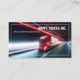 Reparation av mekanismen lastbil visitkort