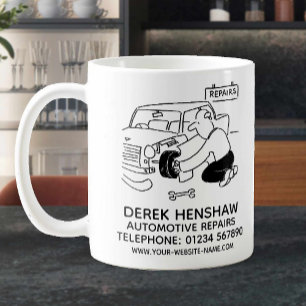Reparation av motorkaffe Mugg