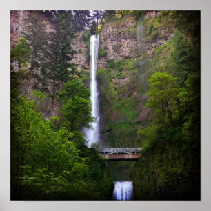 Reparation av Multnomah Falls-brygga Poster