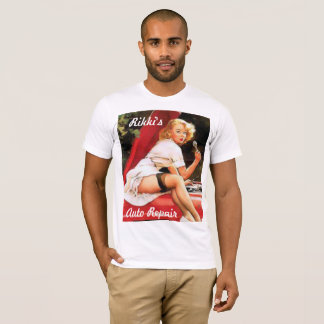 Reparation av pinupets bil t shirt