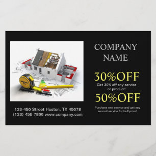 Reparation av reparationshus i tak flygblad