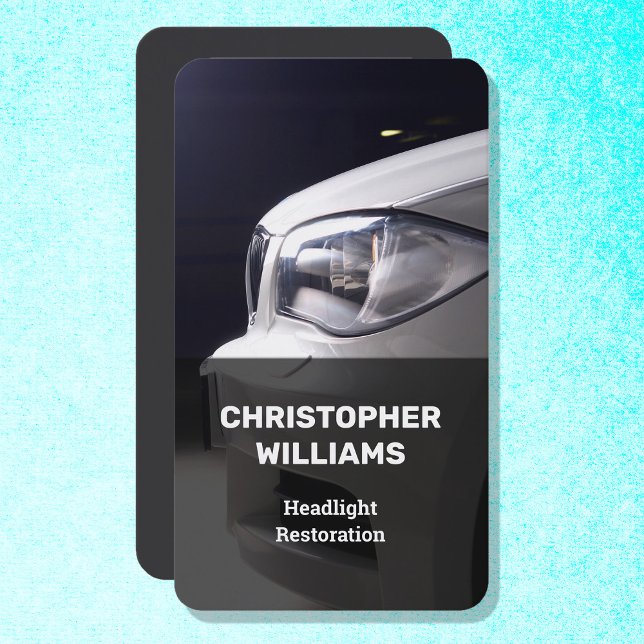 Reparation av strålkastare visitkort (Headlight Restoration Business Cards)