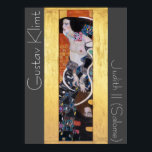 Reparation Judith II Gustav Klimt Art nouveau Poster<br><div class="desc">Historiens underbarare målningar,  digitalt återställda,  ljusare och färgade om i dag. Judith II (Salome) målades 1909 av Gustav Klimt i Art nouveau (Modern) stil.</div>
