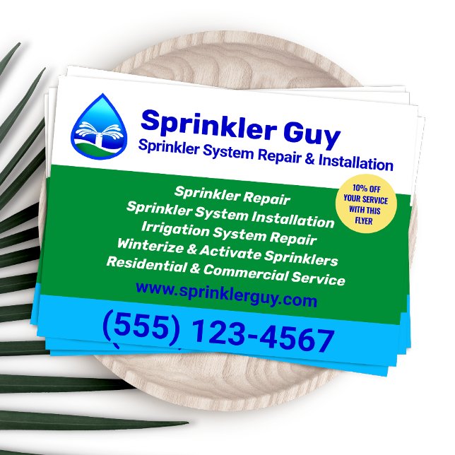 Reparation och installation av Sprinkler Flygblad (Skapare uppladdad)