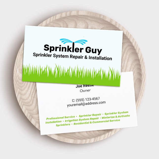 Reparation och installation av Sprinkler Visitkort (Skapare uppladdad)