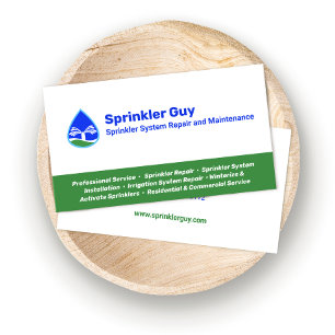 Reparation och installation av Sprinkler Visitkort