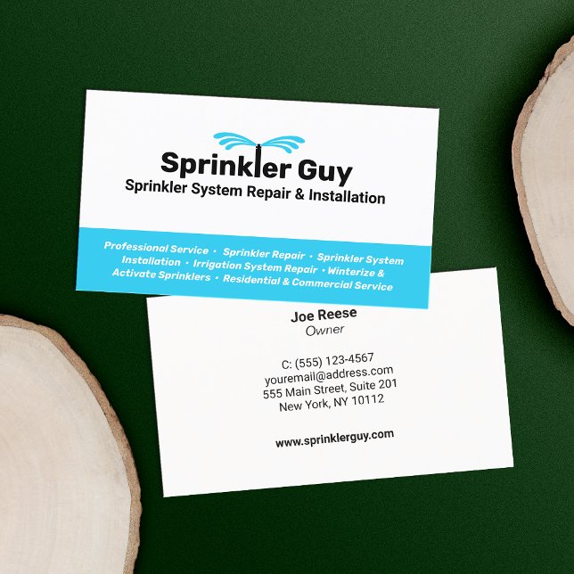Reparation och installation av Sprinkler Visitkort (Skapare uppladdad)