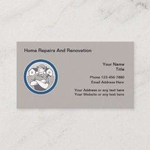 Reparation och renovering av hem visitkort