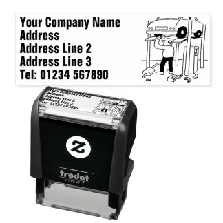 Reparation och service av fordon självfärgande stämpel