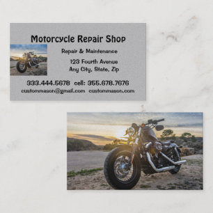 Reparation och service av motorcykel visitkort
