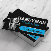 Reparation och underhåll av handyman, svart och bl