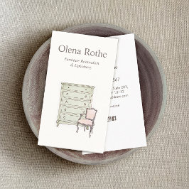 Reparation, raffinering, återställande av inventar visitkort