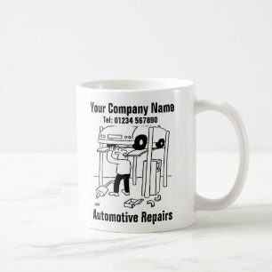 Reparationer av bilar kaffemugg