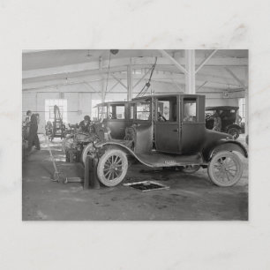 Reparationsgarage för bilar, 1926 vykort