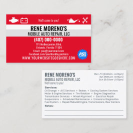 Reparationsmekanism för Mobile Automobile Car 2 Si Visitkort