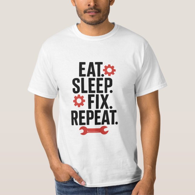 Reparationsmekanism T-Shirt för att förvränga vilo (Framsida)