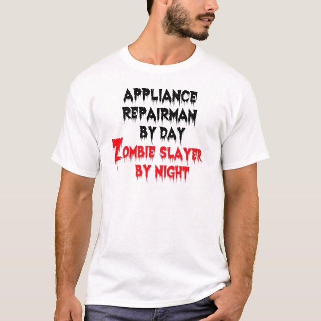 Reparationsordförande för enheten på dag Zombie Sa T-shirt (Framsida)