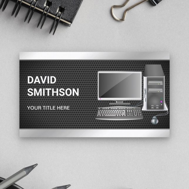 Reparationstekniker för stationära datorer med sva visitkort (Skapare uppladdad)