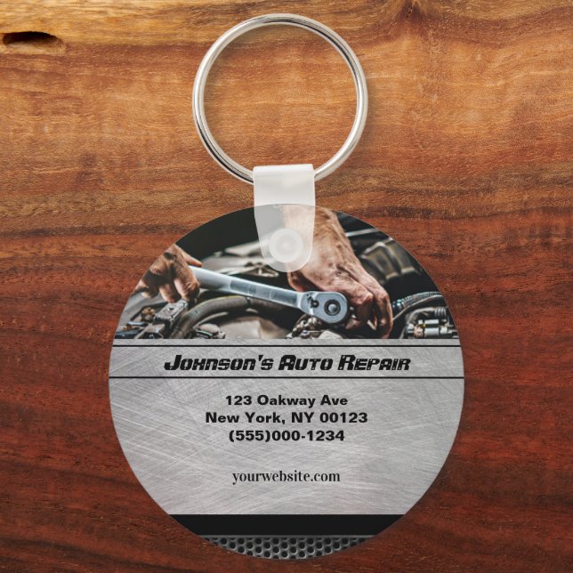 Reparationstjänst för automatisk reparation av bil nyckelring (Framsida)