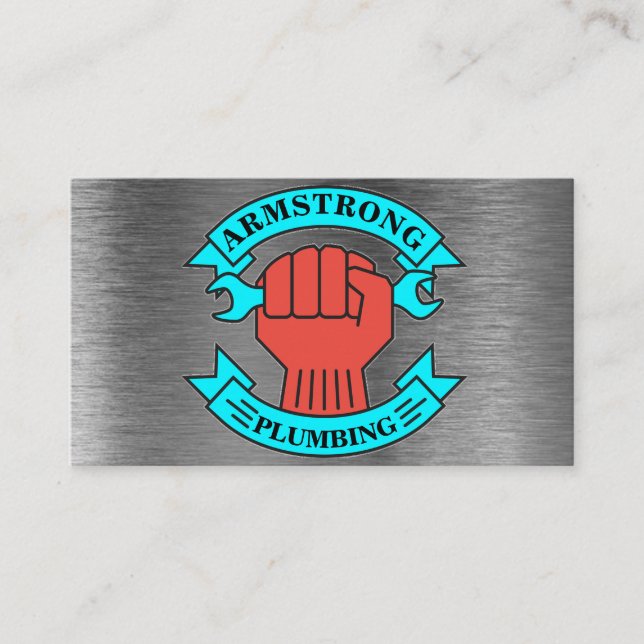 Reparationstjänst för Metall-design för Chrome-mon Visitkort (Framsida)