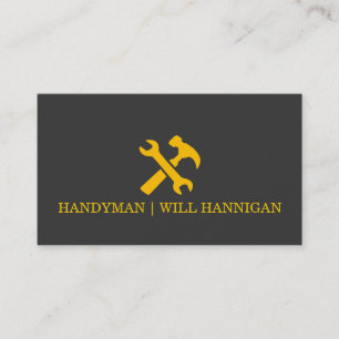 Reparationsunderhåll av handymannens installation visitkort