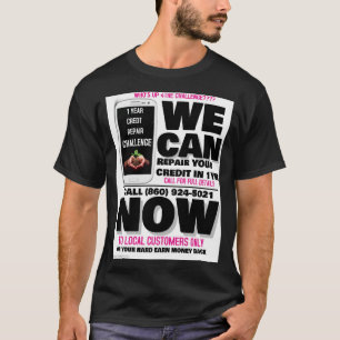 Reparationsutmaning t-shirt för Kredit