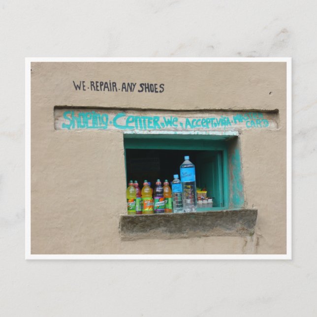 reparera alla skor vykort (Framsida)