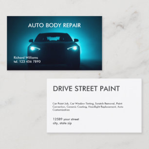 Reparera automatiskt brödtext visitkort