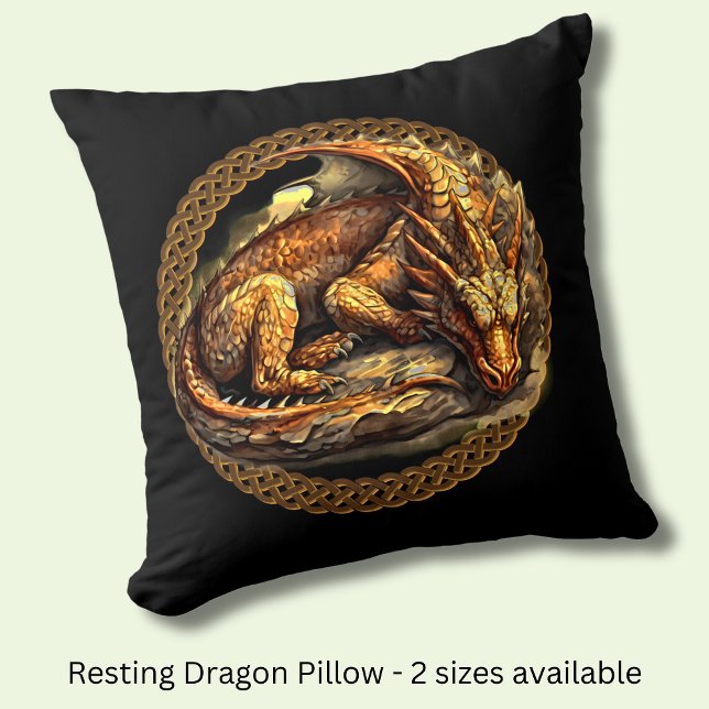 Reparera Brown Dragon Kudde (Skapare uppladdad)