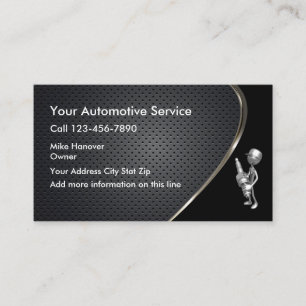 Reparera butiken automatiskt visitkort