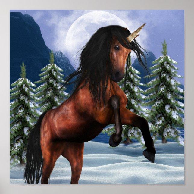Reparera Chestnut Unicorn Poster (Framsidan)